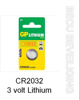 Lithium batterij CR2032