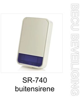 SR-740 buiten sirene/flitser incl Batterij