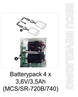 Lithium batterij 3,6 volt 3,5Ah 2 pack SR-720B/SR-740
