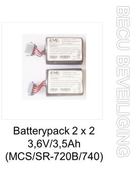 Lithium batterij 3,6 volt 3,5Ah 2 pack SR-720B/SR-740