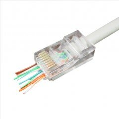 Modular 8P8C RJ45 plug